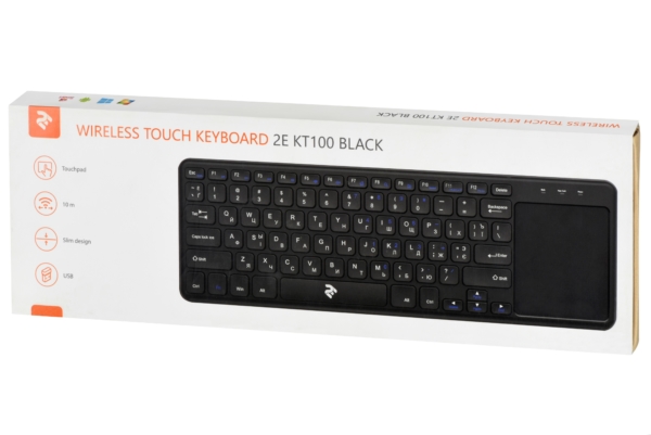Клавиатура с тачпадом 2E KT100 WL Black