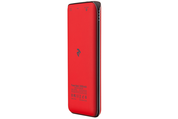 Power Bank 2E 10000 мАч Red Quick Charge