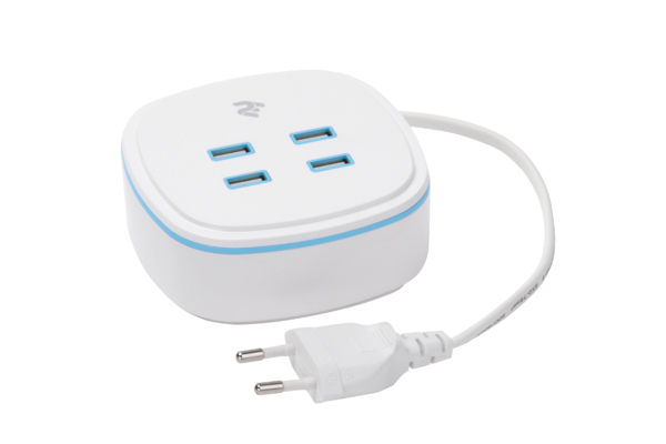 Сетевое ЗУ 2E Wall Charger 4USB, 4.2A White