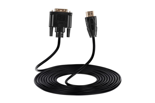 Кабель 2E HDMI TO DVI 24+1, Molding Type, 1.8m Black