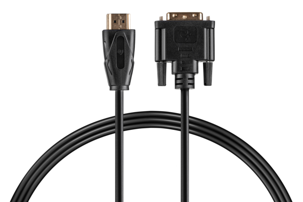 Кабель 2E HDMI TO DVI 24+1, Molding Type, 1.8m Black