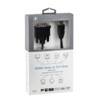 Кабель 2E HDMI TO DVI 24+1, Molding Type, 1.8m Black