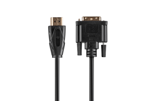 Кабель 2E HDMI TO DVI 24+1, Molding Type, 1.8m Black