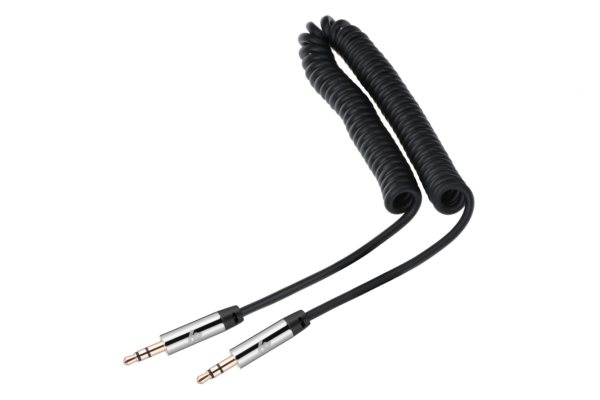 Кабель 2E аудио (jack 3.5мм-M/jack 3.5мм-M), Coiled 1.8м Black