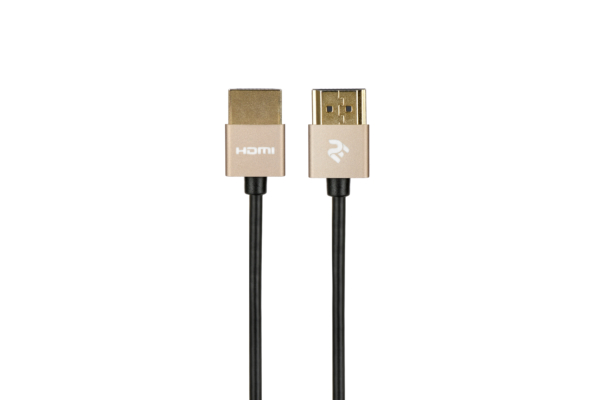Кабель 2Е HDMI 2.0 Gen 2 Ultra Slim Cable Gold 1m