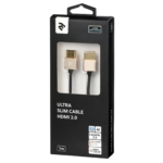 Кабель 2Е HDMI 2.0 Gen 2 Ultra Slim Cable Gold 1m
