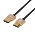 Кабель 2Е HDMI 2.0 Gen 2 Ultra Slim Cable Gold 1m