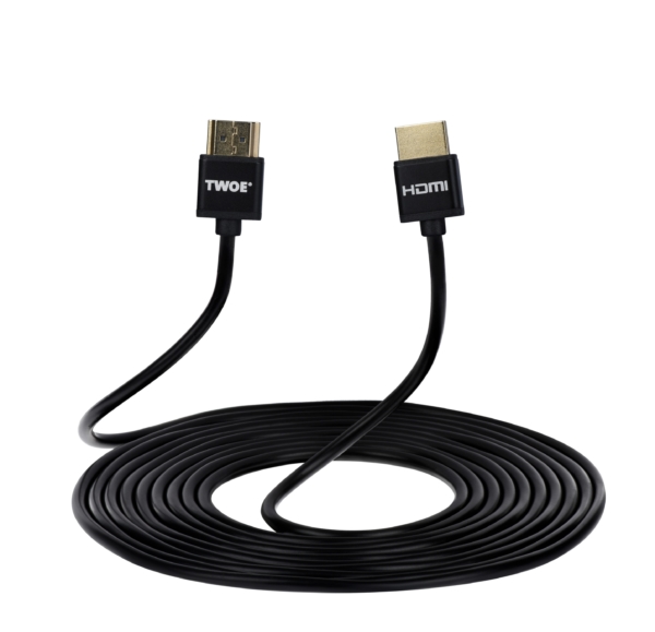 Кабель 2Е HDMI 2.0 (AM/AM), Slim, High Speed, Alumium Black 3m