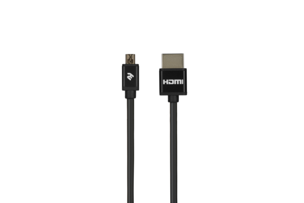 Кабель 2Е Ultra Slim HDMI 1.4 (AM/microAM) High Speed, Alumium Black 2m
