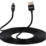 Кабель 2Е Ultra Slim HDMI 1.4 (AM/microAM) High Speed, Alumium Black 2m