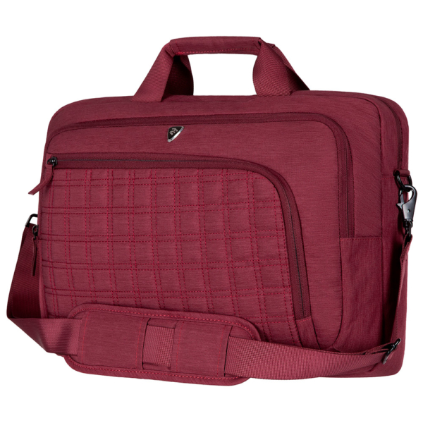 Сумка для ноутбука 2E CBN9198BG, CrossSquares 16″, Burgundy