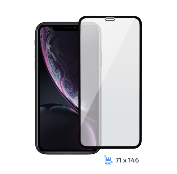 Защитное стекло 2E iPhone XR/11 6.1, 3D black border FG