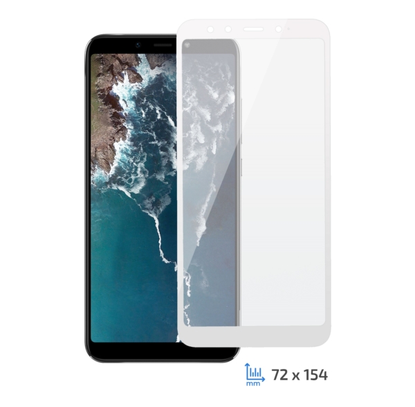 Защитное стекло 2E Xiaomi Mi A2, 3D white border FG