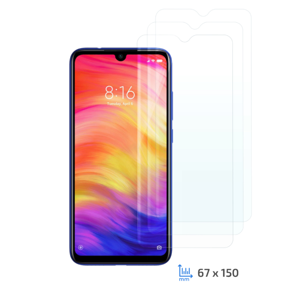 Комплект 3 в 1 Защитное стекло 2E Xiaomi Redmi Note 7, 2.5D Clear