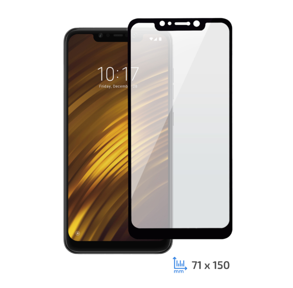 Защитное стекло 2E Xiaomi Pocophone F1, 2.5D black border FG