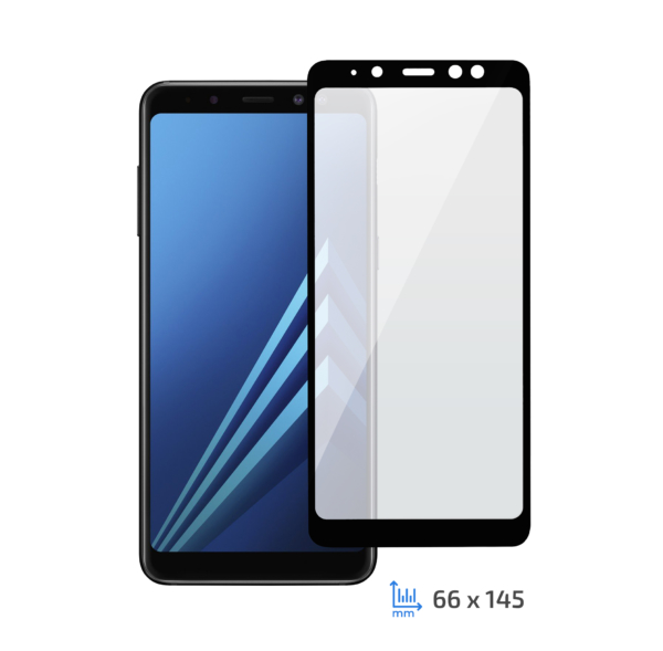 Защитное стекло 2E Samsung Galaxy A8 2018, 3D black border EG