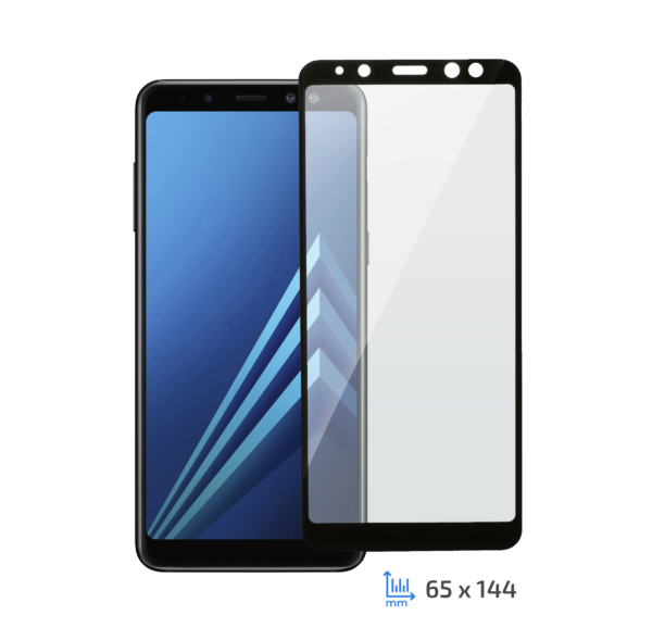 Защитное стекло 2E Samsung A8, 2.5D black border FG