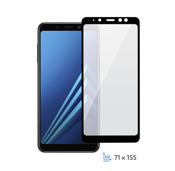 Защитное стекло 2E Samsung Galaxy A8+ 2018, 3D black border EG