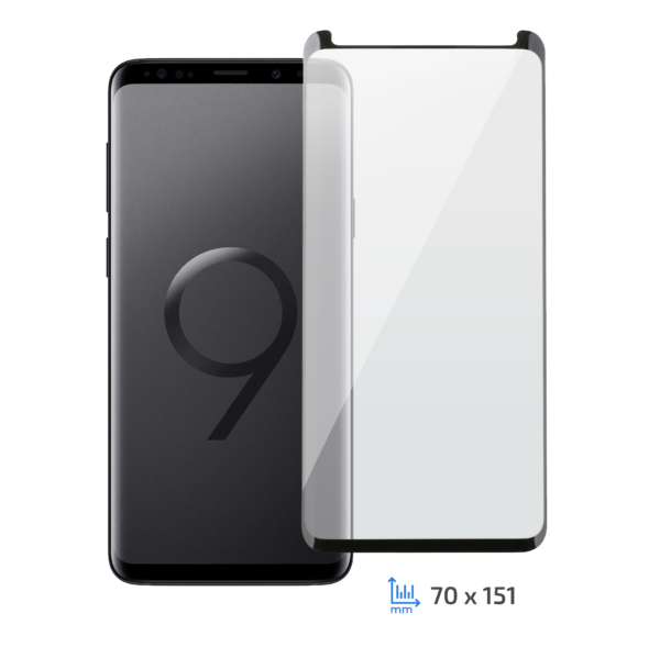 Защитное стекло 2E Samsung S9+, 3D black border FG