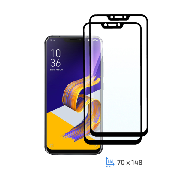 Комплект 2 в 1 Защитное стекло 2E Basic для Asus ZenFone 5 ZE620KL/5Z ZS620KL, FCFG, Black