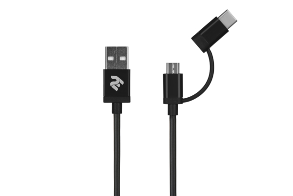 Кабель 2E USB to Micro+Type C