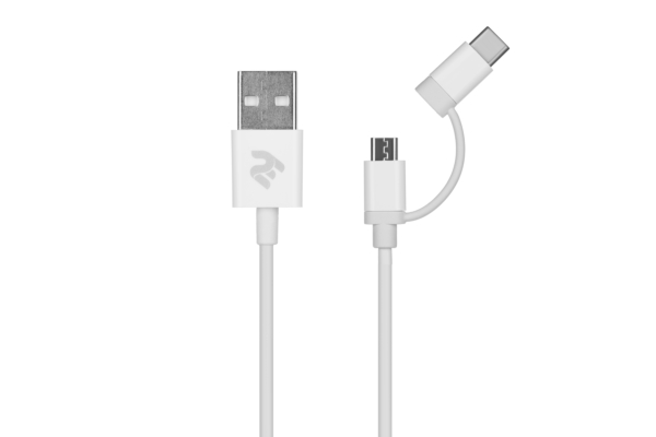Кабель 2E USB to Micro+Type C