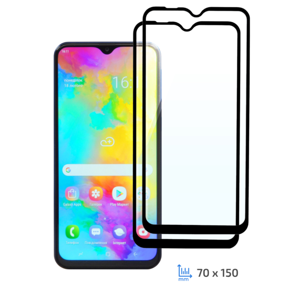 Комплект 2 в 1 Защитное стекло 2E Basic для Samsung Galaxy A10/M10, FCFG, Black