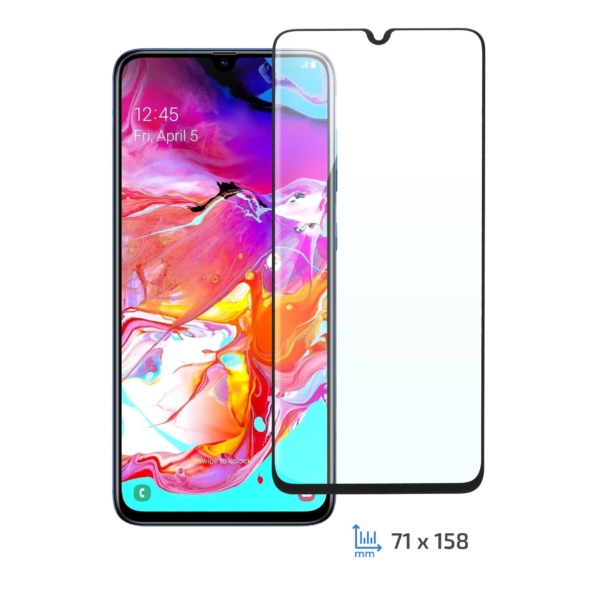 Защитное стекло 2E Basic для Samsung Galaxy A70, 3D FG, Black