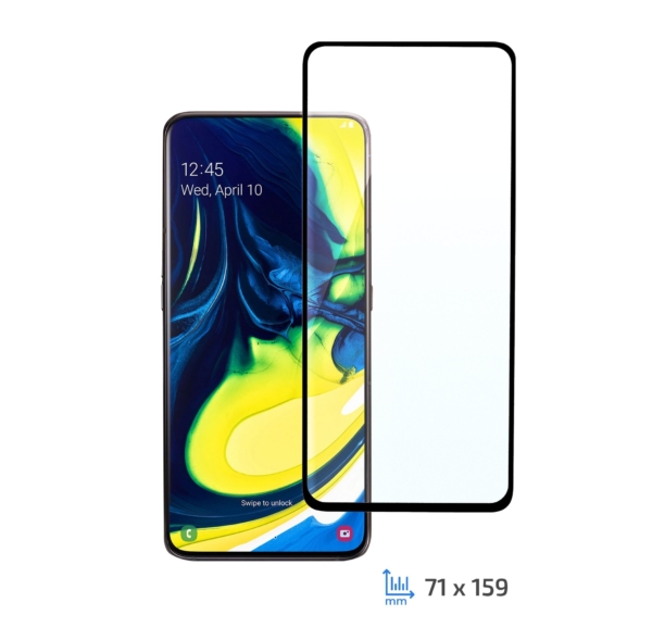 Защитное стекло 2E Basic для Samsung Galaxy A80/A90, 3D FG, Black
