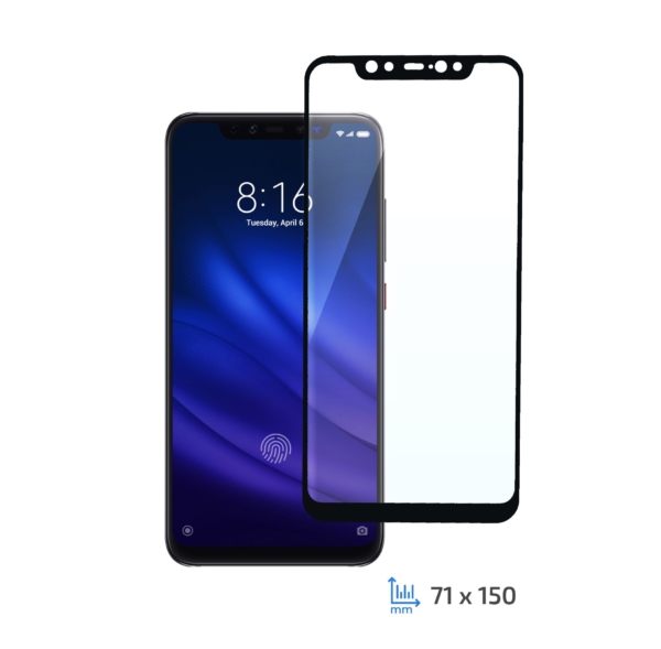 Защитное стекло 2E Basic для Xiaomi MI 8, 3D FG, Black