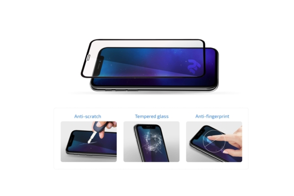 Protective Glass 2E Basic for Xiaomi MI 9, 3D FG, Black
