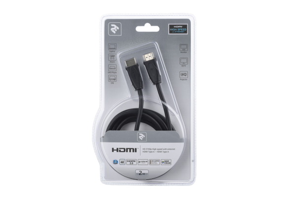 Кабель 2E HDMI to HDMI, (AM/AM), 2 м