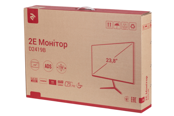 Монитор 2E D2419B Black