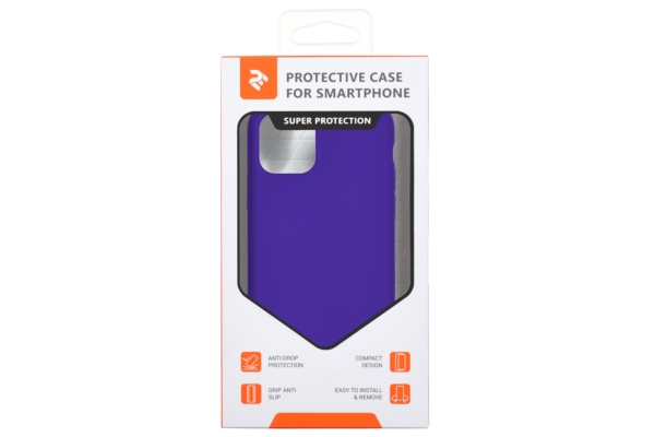 Чехол 2Е для Apple iPhone 11 Pro Max, Liquid Silicone, Dark Purple