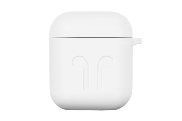 Чехол 2Е для Apple AirPods, Pure Color Silicone Imprint (1.5mm), White
