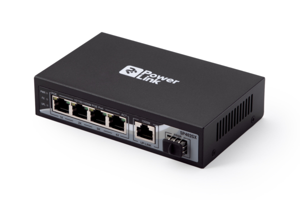 Коммутатор 2E PowerLink SP402GX 5xGE, 1xSFP (4xGE PoE, 1xGE, 1xSFP Uplink, 65W), неуправляемый