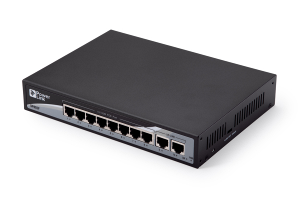 Коммутатор 2E PowerLink SP802F 10xFE (8xFE PoE, 2xFE Uplink, 150W), неуправляемый