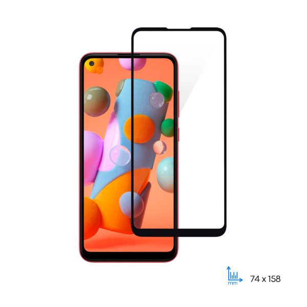 Защитное стекло 2E Basic для Samsung Galaxy A11 (A115F), 2.5D FCFG, black border