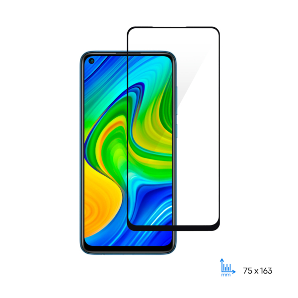 Защитное стекло 2E Basic для Xiaomi Redmi Note 9, 2.5D FCFG, black border