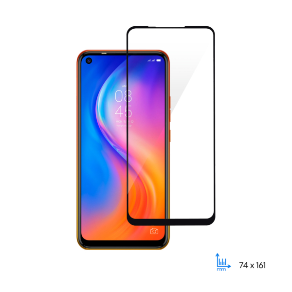 Защитное стекло 2E Basic для TECNO Spark 5 Pro (KD7), 2.5D FCFG, black border