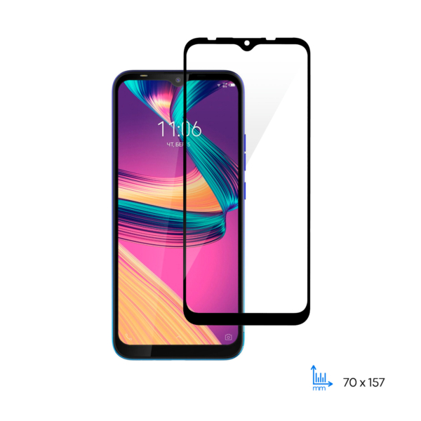 Защитное стекло 2E Basic для TECNO Spark 4 Lite (BB4k), 2.5D FCFG, black border