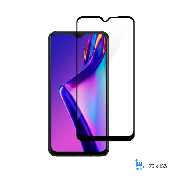 Защитное стекло 2E для Oppo A12, 2.5D FCFG, black border