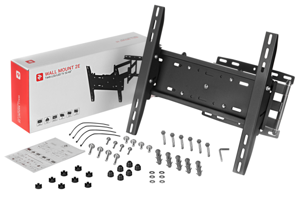 Наклонно-поворотное крепление для ТВ 32-65″ 2E T449