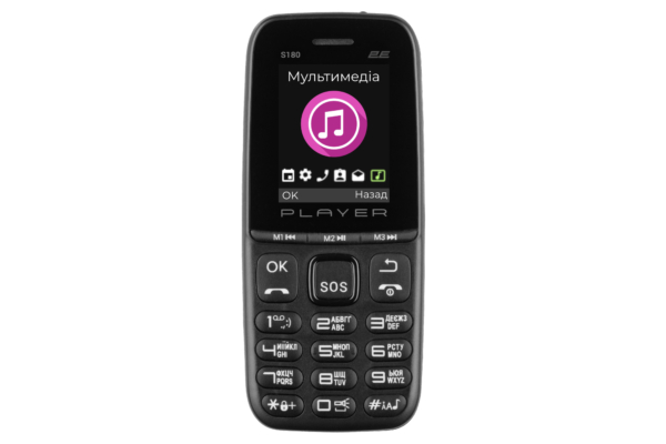 Мобильный телефон S180 2021 Dual SIM Black