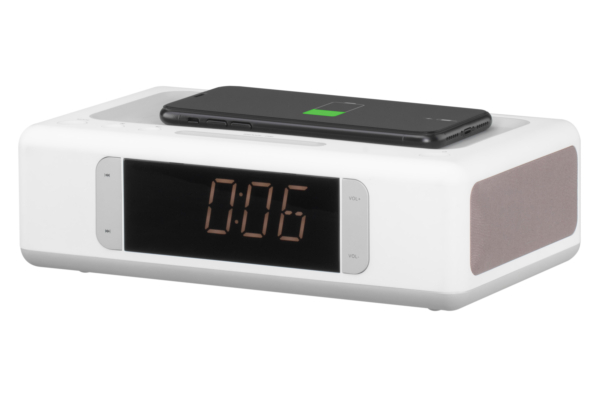 Акустическая док-станция 2E SmartClock Wireless Charging, White