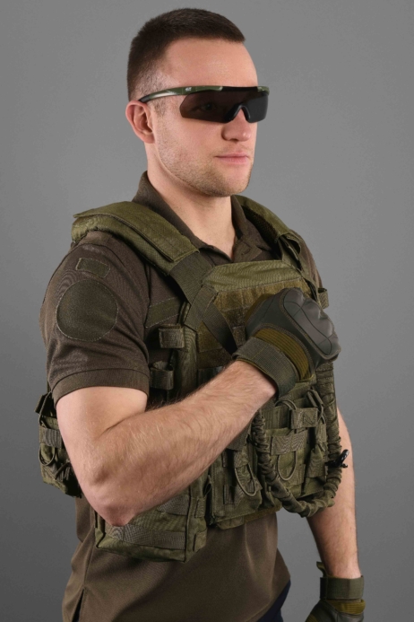 2E Tactical Рукавиці тактичні, Sensor Touch M, хакі