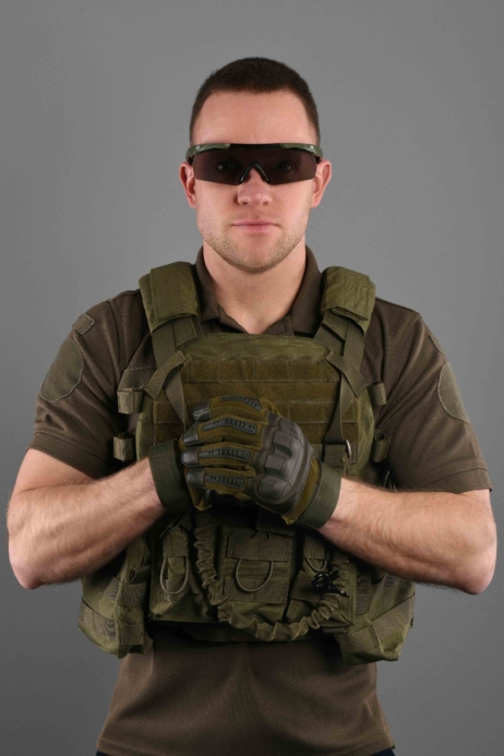 2E Tactical Рукавиці тактичні, Sensor Touch M, хакі