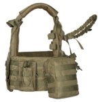 2E Tactical Плитоноска, Тип 1, з кишенями для бічного захисту і підсумками, Молле, зелена
