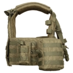 2E Tactical Плитоноска, Тип 1, з кишенями для бічного захисту і підсумками, Молле, зелена