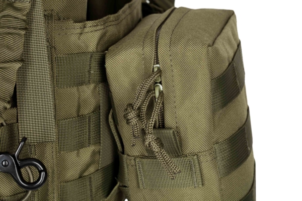 2E Tactical Плитоноска, Тип 1, з кишенями для бічного захисту і підсумками, Молле, зелена